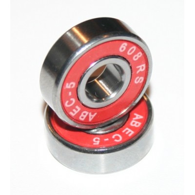 8x22x7 mm  (608-2RS-ABEC5)  Ballbearing for Skate, InLine