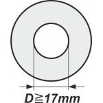 Washers with internal diameter D> 17mm