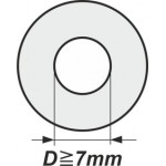 Washers with internal diameter D> 2mm